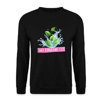 So Fresh - Unisex Pullover - Schwarz - Vorne - Alina (178cm) & Michal (187cm)