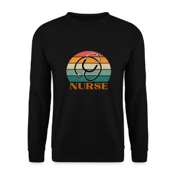 Infirmier - Sweat-shirt Unisexe - noir - Devant - Alina (178cm) & Michal (187cm)