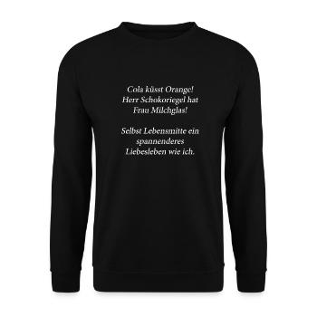 Liebesleben - Unisex Pullover - Schwarz - Vorne - Alina (178cm) & Michal (187cm)