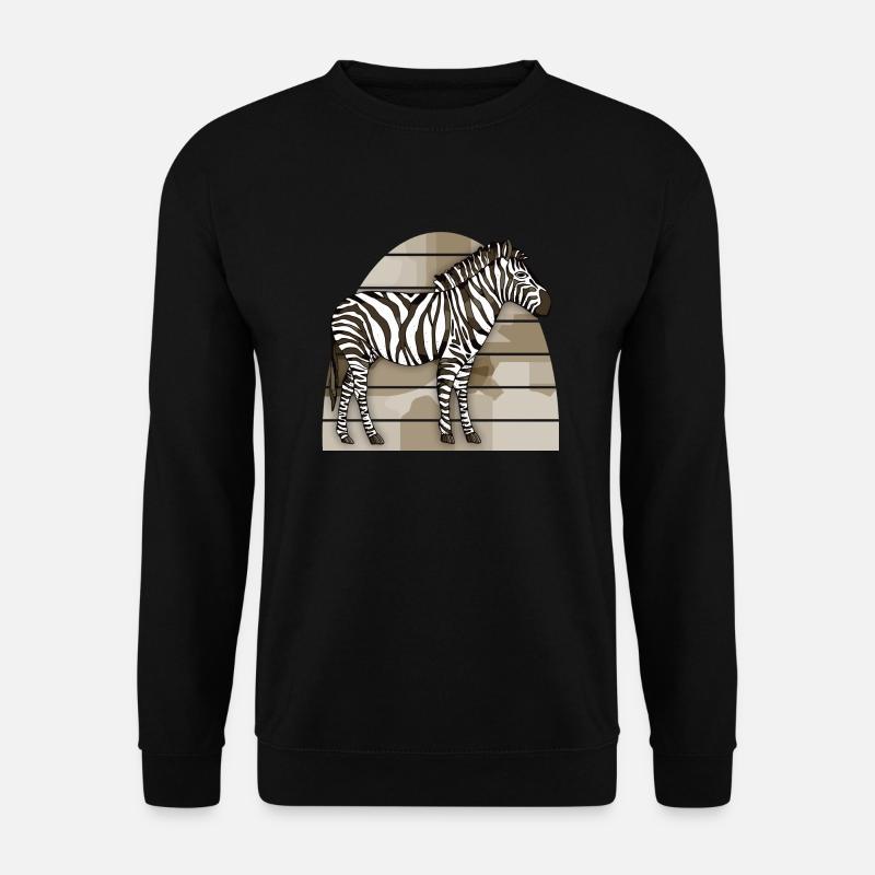 Zebra - Unisex Pullover - Schwarz