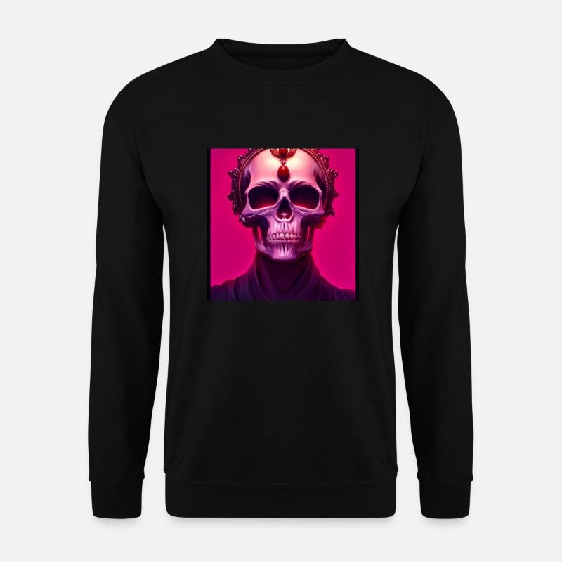 Pink Totenkopf - Unisex Pullover - Schwarz