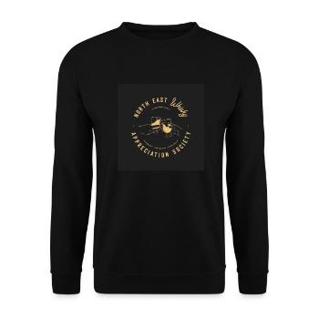 North East Whisky Appreciation Soc. Black Logo - Unisex Sweatshirt - black - Front - Alina (178cm) & Michal (187cm)