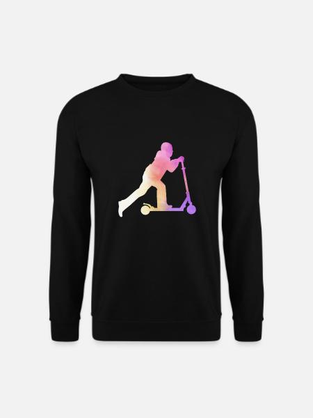 Freestyle Roller Aquarell Roller - Unisex Pullover - Schwarz