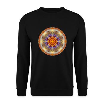 Mandala Graal 3 - Unisex Pullover - Schwarz - Vorne - Alina (178cm) & Michal (187cm)