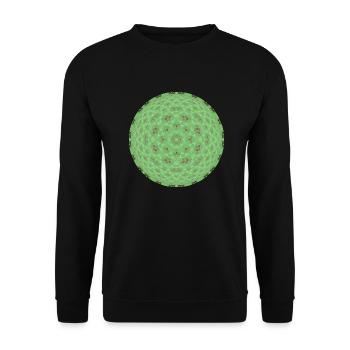 Mandala Sphere 5 - Unisex Pullover - Schwarz - Vorne - Alina (178cm) & Michal (187cm)