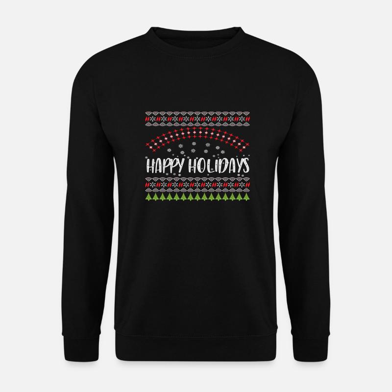 Happy Holidays - Unisex Pullover - Schwarz