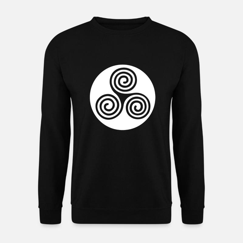 Triskèle (weiß) - Unisex Pullover - Schwarz