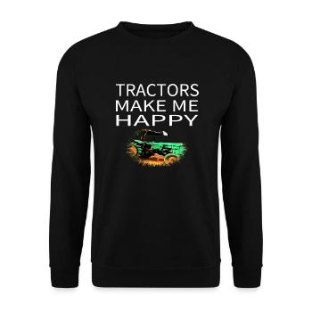 Tractor - Unisex Sweatshirt - black - Front - Alina (178cm) & Michal (187cm)