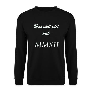 2012 - Unisex Pullover - Schwarz - Vorne - Alina (178cm) & Michal (187cm)