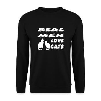 Félin - Sweat-shirt Unisexe - noir - Devant - Alina (178cm) & Michal (187cm)