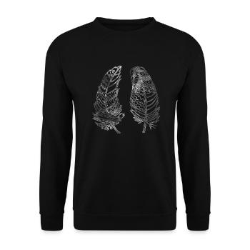 Re - Sweat-shirt Unisexe - noir - Devant - Alina (178cm) & Michal (187cm)