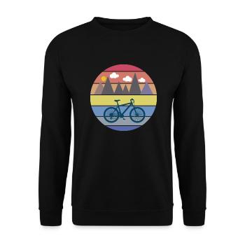 Vélo de montagne cyclisme - Sweat-shirt Unisexe - noir - Devant - Alina (178cm) & Michal (187cm)