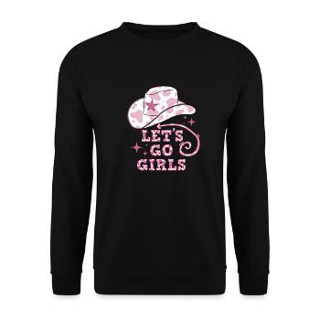 Let’s Go Girls - Sweat-shirt Unisexe - noir - Devant - Alina (178cm) & Michal (187cm)