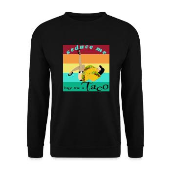 Taco - Unisex Pullover - Schwarz - Vorne - Alina (178cm) & Michal (187cm)