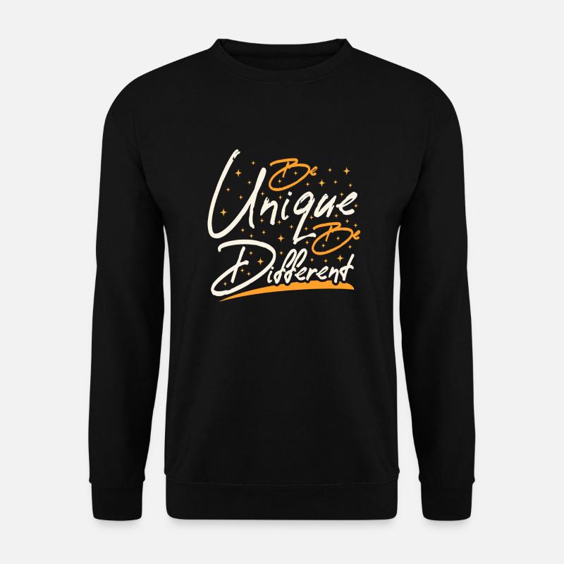 Be Unique Be Different - Unisex Sweatshirt - black