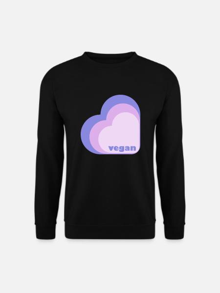Veganes Fliederherz - Unisex Pullover - Schwarz
