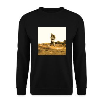 BMX Race Racing Mountainbike Motocross - Unisex Pullover - Schwarz - Vorne - Alina (178cm) & Michal (187cm)