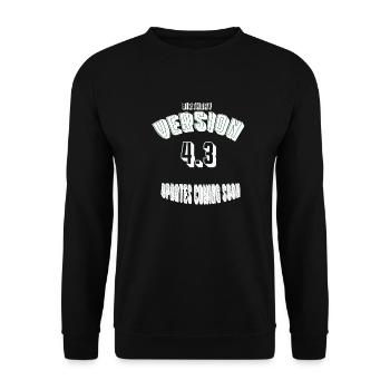 Birthday43 - Unisex Pullover - Schwarz - Vorne - Alina (178cm) & Michal (187cm)