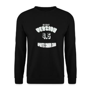 Birthday45 - Unisex Pullover - Schwarz - Vorne - Alina (178cm) & Michal (187cm)