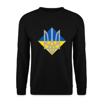 Ukraine - Sweat-shirt Unisexe - noir - Devant - Alina (178cm) & Michal (187cm)