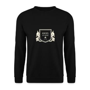 Angels at work. Sky. Spiritual - Unisex Sweatshirt - black - Front - Alina (178cm) & Michal (187cm)