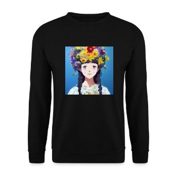 Midsommar Midsummer Mai Reine Anime - Sweat-shirt Unisexe - noir - Devant - Alina (178cm) & Michal (187cm)