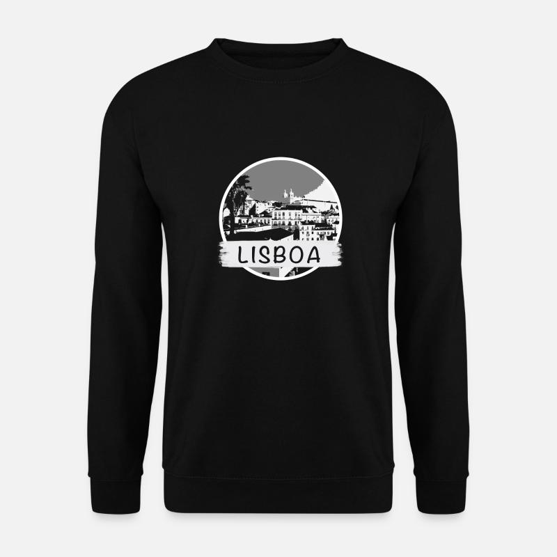 Lisboa City - Unisex Pullover - Schwarz