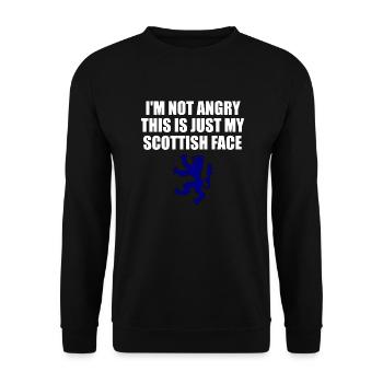 scottish - Unisex Sweatshirt - black - Front - Alina (178cm) & Michal (187cm)