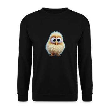 Kücken 7 - Unisex Sweatshirt - black - Front - Alina (178cm) & Michal (187cm)