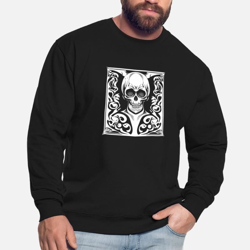 Halloween- oder Horror- Totenschädel Unisex Pullover