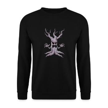 Arbre d’Halloween effrayant - Sweat-shirt Unisexe - noir - Devant - Alina (178cm) & Michal (187cm)