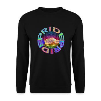 RAINBOW PRIDE - loving hands reaching out - Unisex Pullover - Schwarz - Vorne - Alina (178cm) & Michal (187cm)