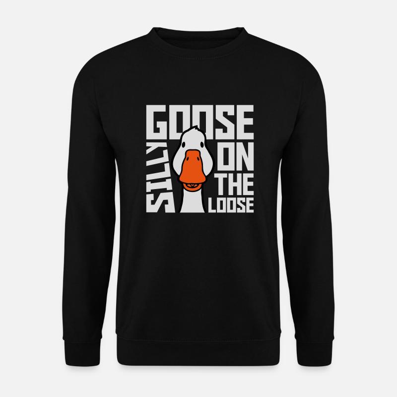 goose on the loose - Unisex Sweatshirt - black