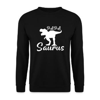 Dinosaurs 2 - Unisex Pullover - Schwarz - Vorne - Alina (178cm) & Michal (187cm)