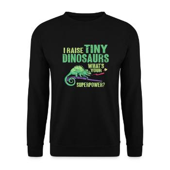 Herpétologiste des reptiles lézards caméléons - Sweat-shirt Unisexe - noir - Devant - Alina (178cm) & Michal (187cm)