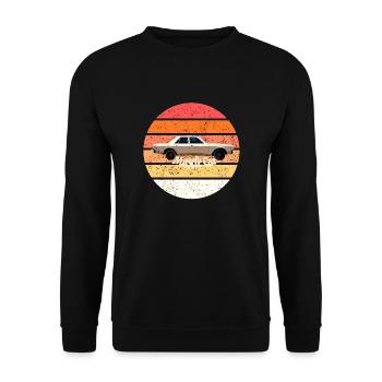 muscle car - Unisex Sweatshirt - black - Front - Alina (178cm) & Michal (187cm)