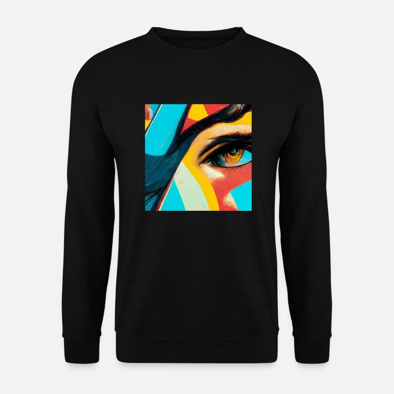 comic pop art - Unisex Sweatshirt - black
