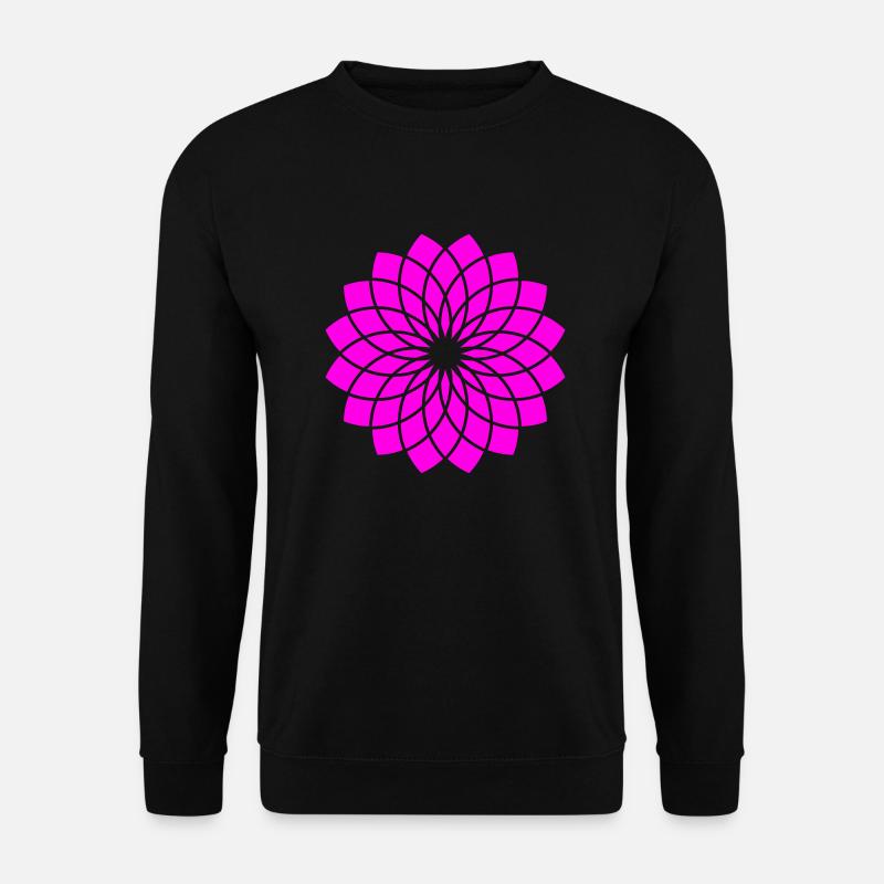Rose Lotus - Unisex Pullover - Schwarz