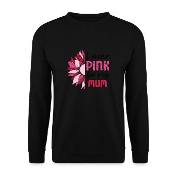 Save the Boobies mum - Unisex Sweatshirt - black - Front - Alina (178cm) & Michal (187cm)