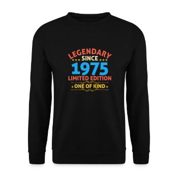 Legendary since 1975 Limited Edition - Unisex Sweatshirt - black - Front - Alina (178cm) & Michal (187cm)