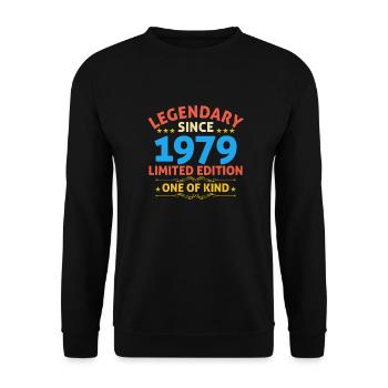 Légendaire depuis 1979 Edition Limitée - Sweat-shirt Unisexe - noir - Devant - Alina (178cm) & Michal (187cm)