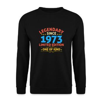 Légendaire depuis 1973 Edition Limitée - Sweat-shirt Unisexe - noir - Devant - Alina (178cm) & Michal (187cm)