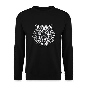 In the eye of the tiger - Unisex Sweatshirt - black - Front - Alina (178cm) & Michal (187cm)
