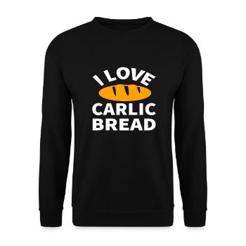 Garlic bread - Unisex Sweatshirt - black - Front - Alina (178cm) & Michal (187cm)