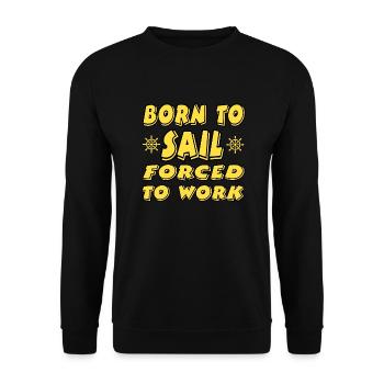 Segeln - Unisex Pullover - Schwarz - Vorne - Alina (178cm) & Michal (187cm)