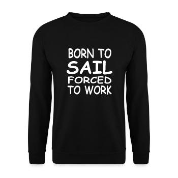 Sail - Unisex Sweatshirt - black - Front - Alina (178cm) & Michal (187cm)