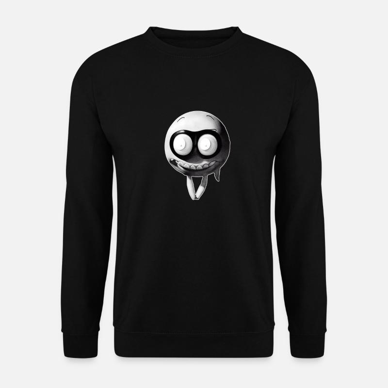 fliegender Smilie - Unisex Pullover - Schwarz