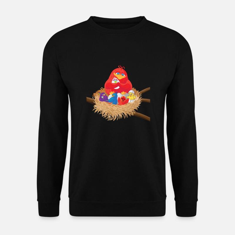 Vogelnest - Unisex Pullover - Schwarz