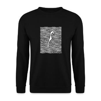 Hiddensee, Rügen, Ostsee, Mecklenburg-Vorpommern - Unisex Pullover - Schwarz - Vorne - Alina (178cm) & Michal (187cm)