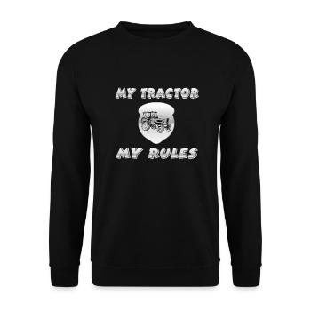 Tractor - Unisex Sweatshirt - black - Front - Alina (178cm) & Michal (187cm)
